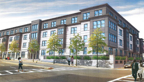 Proposed Cote Village building in Mattapan