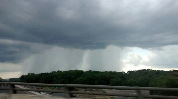 Stormburst over the Massachusetts Turnpike