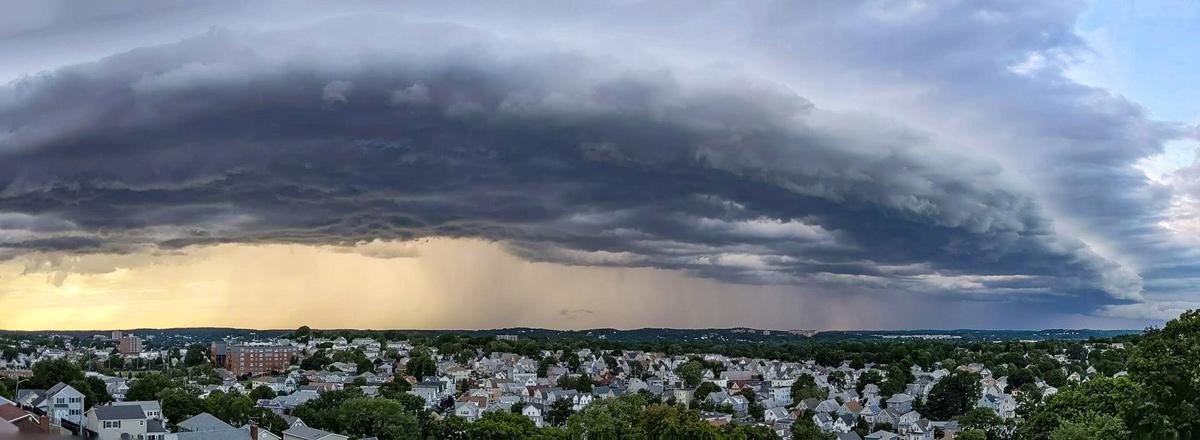 Big storm cloud over Boston area