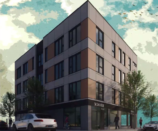 Rendering of proposed 4160 Washington St.