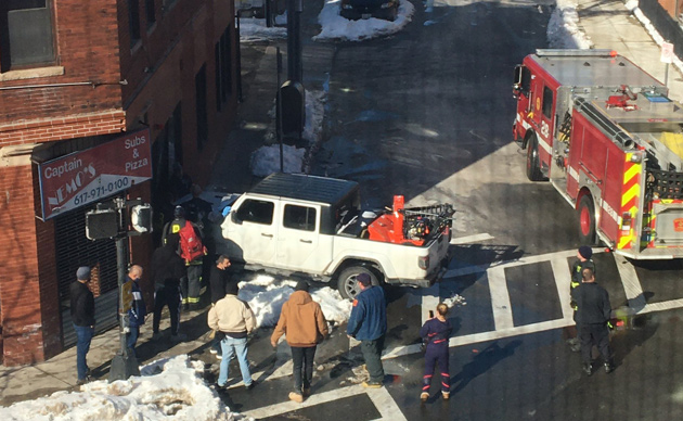 Pickup crashed into Captain Nemo's in Jamaica Plain