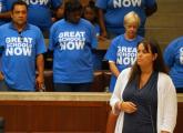 Boston Councilor Annissa Essaibi-George speaks against expansion of charter schools