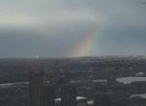 Rainbow over Boston area