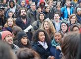 Protesters in Boston