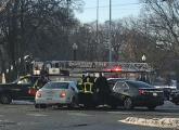 Two-car crash in Cleveland Circle