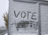 Message in the snow: Vote