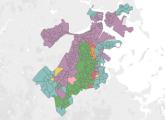 Map of Boston preliminary election results by precinct