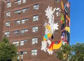 New mural at Washington Manor on Washington Street