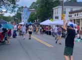 Centre Street open to pedestrians and bicyclist