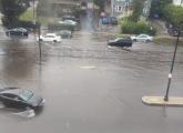 Commonwealth Avenue near Strathmore Road under water