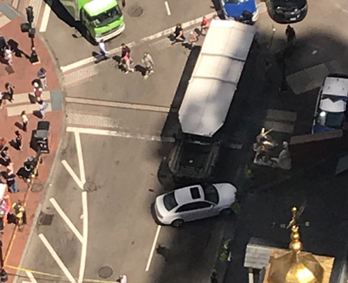 Car vs. Duck Boat