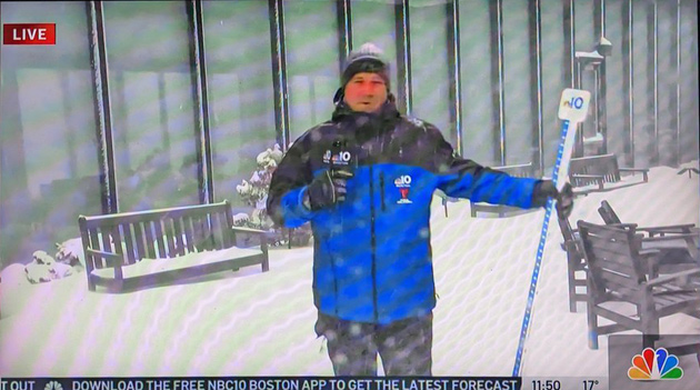 NBC Boston snow yardstick