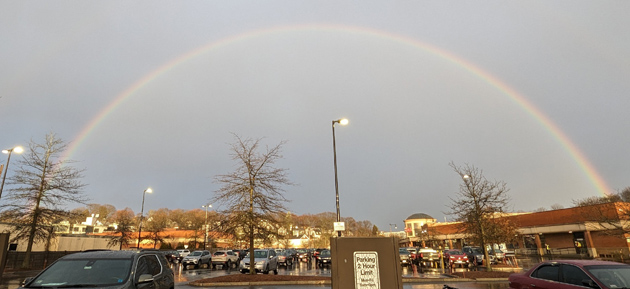 Rainbow over West Roxbury